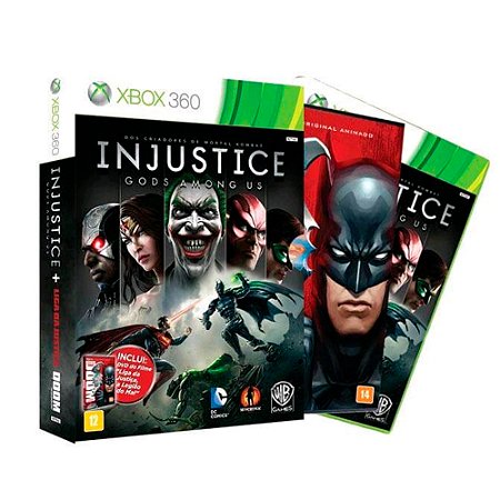 Jogo Injustice: Gods Among Us + Filme Liga da Justiça Legião do Mal - Xbox 360