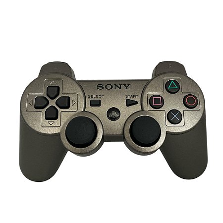 Controle Sony Dualshock 3 Prata - PS3