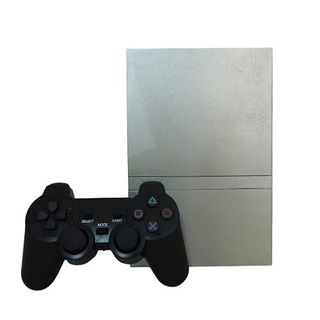 Console PlayStation 2 Slim Prata - Sony (Desbloquado 1.93)
