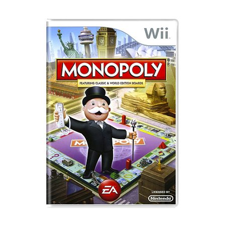 Jogo Monopoly featuring Classic & World Edition Boards - Wii