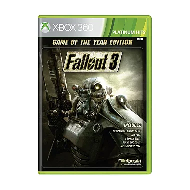 Jogo Fallout 3 (Game of the Year Edition) - Xbox 360 (Platinum Hits)