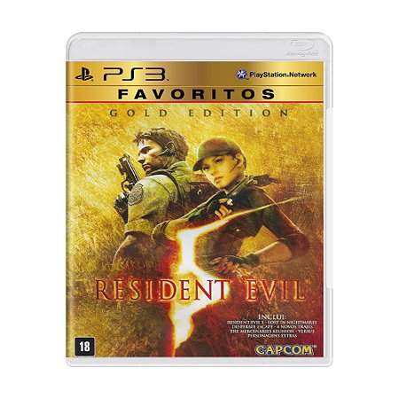 Jogo Resident Evil 5 Gold Edition - PS3 (FAVORITOS)