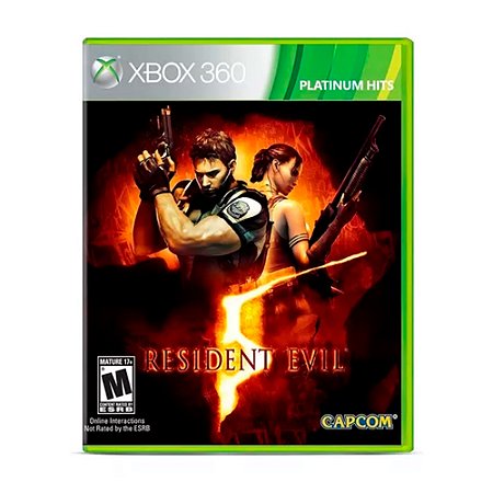 Jogo Resident Evil 5 - Xbox 360 (Platinum Hits)