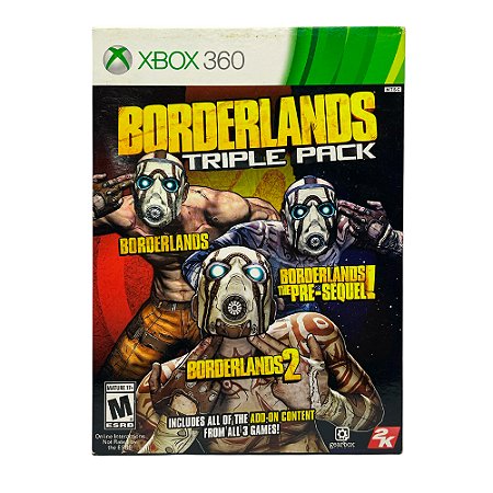 Jogo Borderlands Triple Pack - Xbox 360