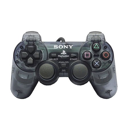 Controle Sony Dualshock 2 Transparente - PS2