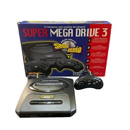 Console Super Mega Drive 3 - TecToy (Edição Especial Show do Milhão)