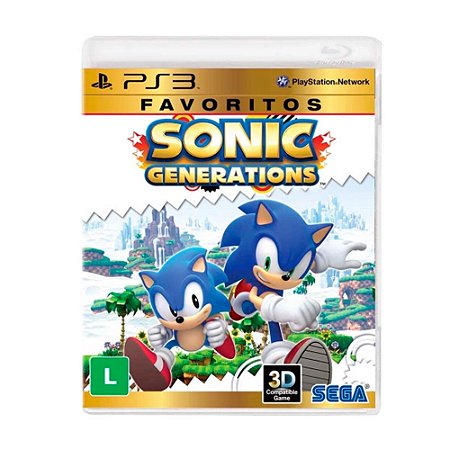 Jogo Sonic Generations - PS3 (Favoritos)