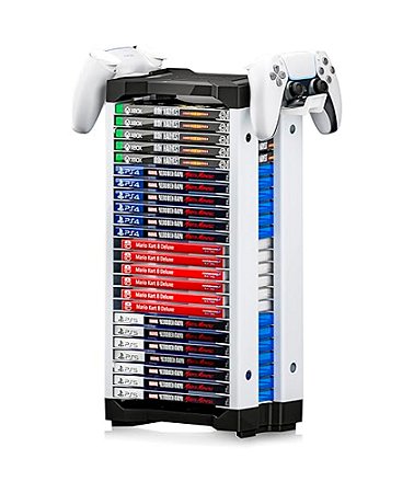 Rack Vertical Para 24 Jogos Com Suporte para Controles