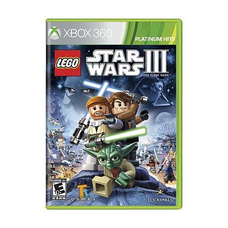 Jogo LEGO Star Wars III: The Clone Wars - Xbox 360 (Platinum Hits)