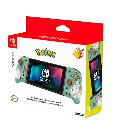 Controle Joystick Hori Split Pad Pro Pokémon Pikachu & Evee - Switch
