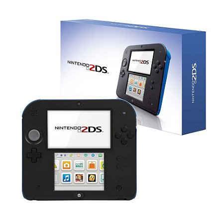 Console Nintendo 2DS Preto e Azul - Nintendo