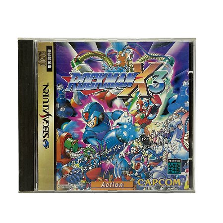 Jogo RockMan X3 - Sega Saturn (Japonês)