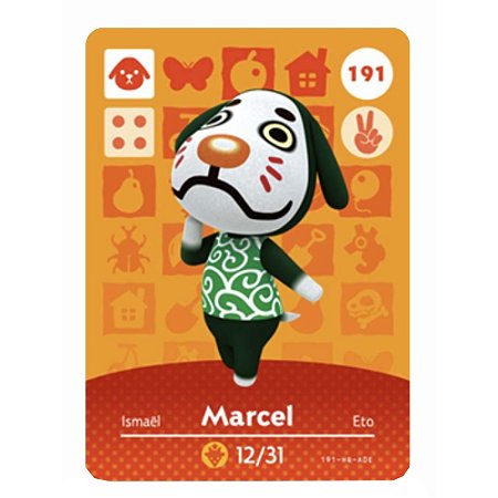 Animal Crossing Amiibo Card: Marcel #191 - Nintendo
