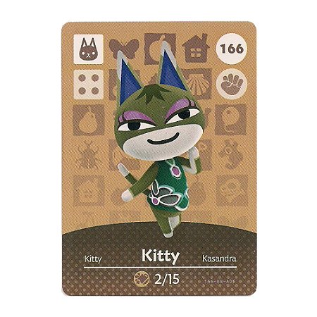 Animal Crossing Amiibo Card: Kitty #166 - Nintendo