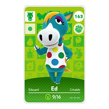 Animal Crossing Amiibo Card: Ed #163 - Nintendo