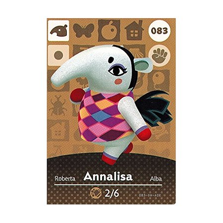 Animal Crossing Amiibo Card: Annalisa #083 - Nintendo