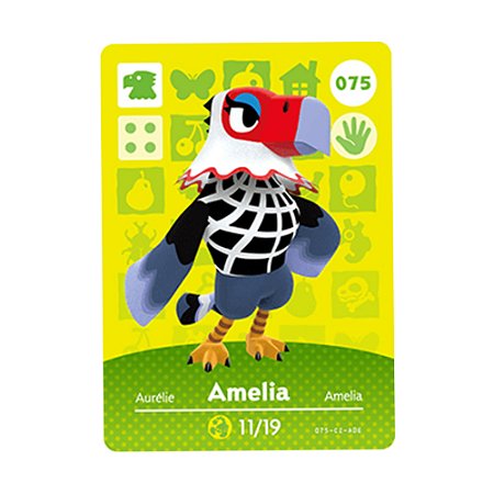 Animal Crossing Amiibo Card: Amelia #075 - Nintendo