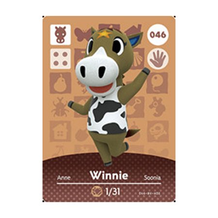 Animal Crossing Amiibo Card: Winnie #046 - Nintendo