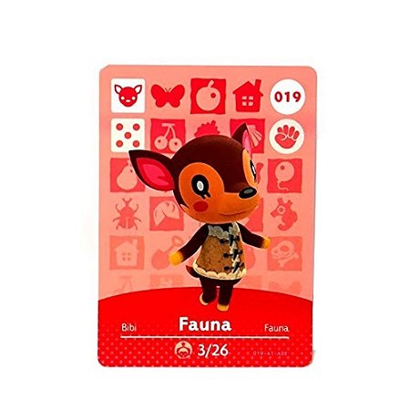 Animal Crossing Amiibo Card: Fauna #019 - Nintendo