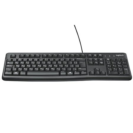 Teclado USB Keyboard Desktop K120 Com Fio - Logitech