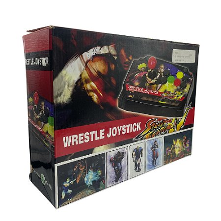 Controle Arcade Wrestle Joystick - PS2, PS3 e PC