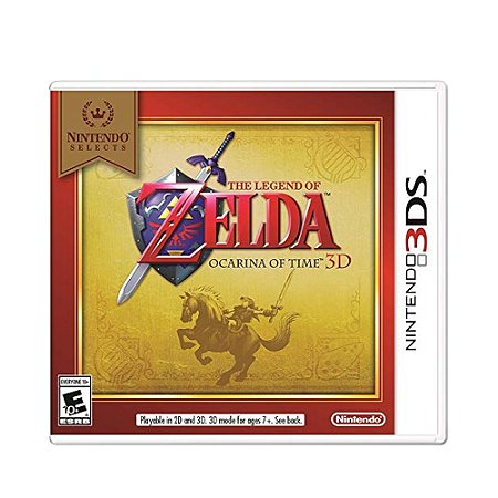 Jogo The Legend of Zelda: Ocarina of Time 3D - 3DS (Nintendo Selects)