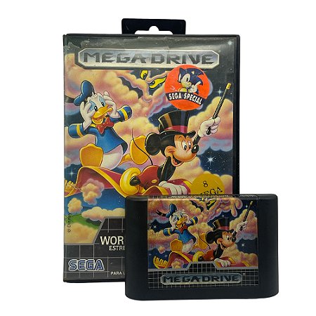 Jogo World Of Illusion Estrelando Mickey Mouse & Donald Duck - Mega Drive