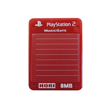 Memory Card 8MB Vermelho PS2 - HORI