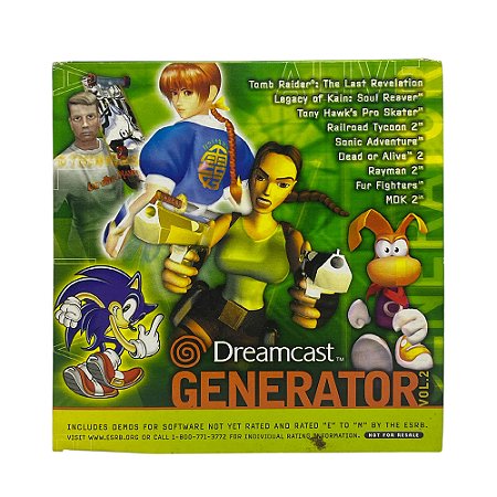 Jogo Generator Demo Disc Vol. 2 - DreamCast (Capa Dura)