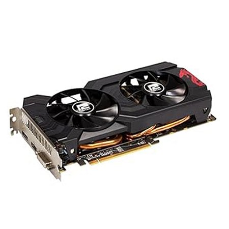 Placa de Vídeo AMD RX 570, 4GB, GDDR5, HDMI/DisplayPort e DVI - PowerColor