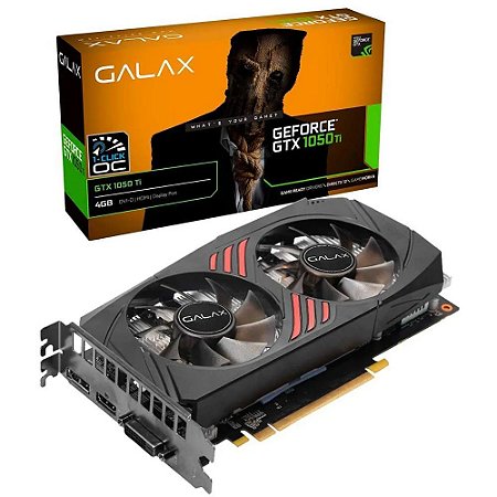 Placa de Vídeo NVIDIA GeForce GTX 1050 Ti 4GB GDDR5 128-bit - GALAX