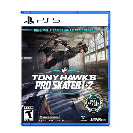 Jogo Tony Hawk's Pro Skater 1 + 2 - PS5