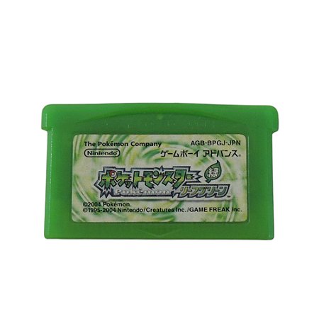Jogo Pokémon Leaf Green Version - GBA (Japonês)