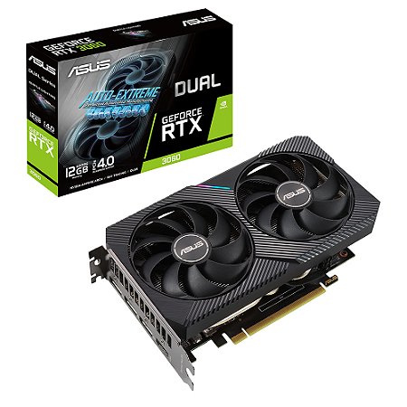 Placa de Vídeo GeForce Dual RTX 3060 OC Gaming, 12GB, GDDR6 192-bits - Asus