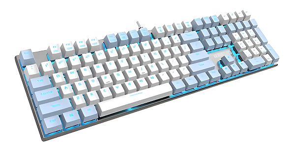Teclado Mecânico Gamer Gamdias Hermes M5 Switch Blue Iluminado US com fio