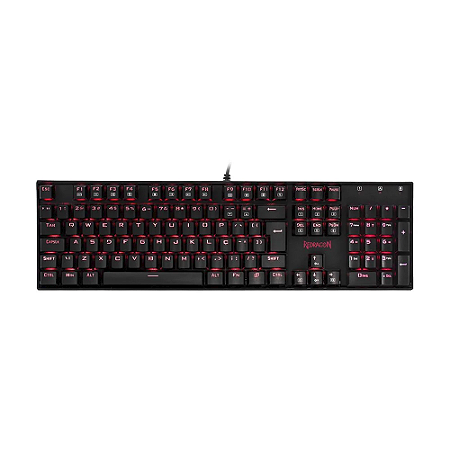 Teclado Mecânico Gamer Redragon Mitra K551 Red Switch Black com fio - Redragon