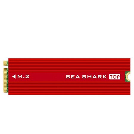 Dissipador para SSD M2 SEA Shark Top Vermelho