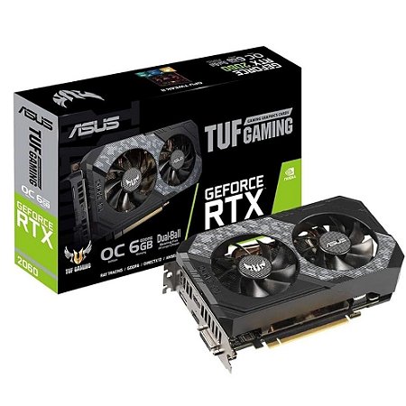 Placa de Vídeo Nvidia Tuf Gaming RTX 2060 OC, 6GB, GDDR6 192-bits - Asus