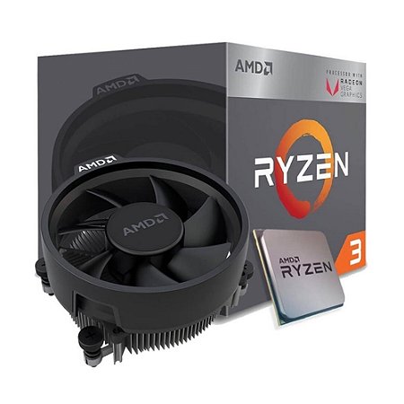 Processador AMD 3 2200G AM4 3.5 GHZ, 6 MB - Ryzen