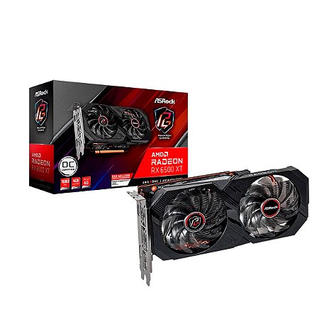 Placa de Vídeo Phantom Gaming AMD Radeon RX 6500 XT, 4GB, GDDR6 64-bits - Asrock