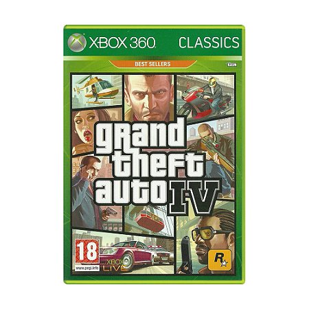 Jogo Grand Theft Auto IV - Xbox 360 (CLASSICS - EUROPEU)