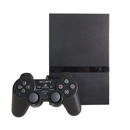 Console PlayStation 2 Slim Preto - Sony (Desbloqueado 1.99)