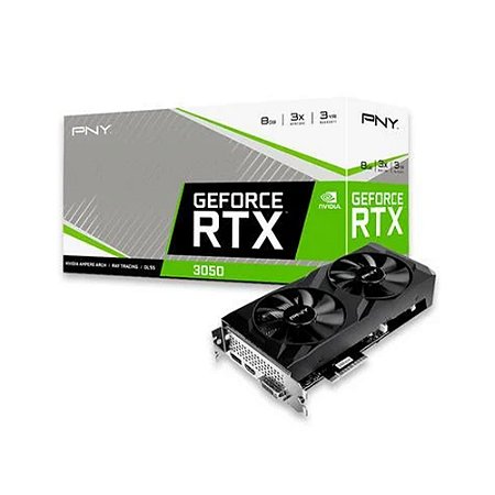 Placa de Vídeo Verto Nvidia GeForce RTX 3050, 8GB, GDDR6 128-bits - PNY