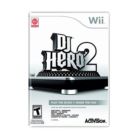 Jogo DJ Hero 2 - Wii (Lacrado)