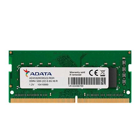 Memória Ram de Notebook AL1P32NC8W11-B1AS 8GB DDR4 3200MHz - Adata
