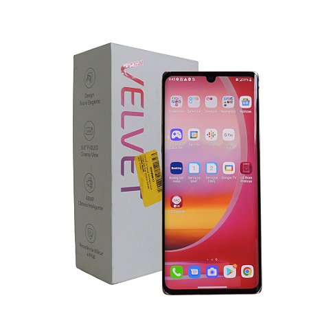 Celular Velvet LM-G910EMW 4G Illusion Sunset (Memória 128GB, 6GB RAM) - LG