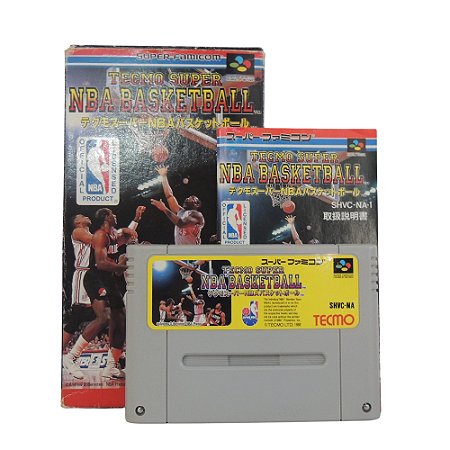Jogo Tecmo Super NBA Basketball - Snes (Japonês)