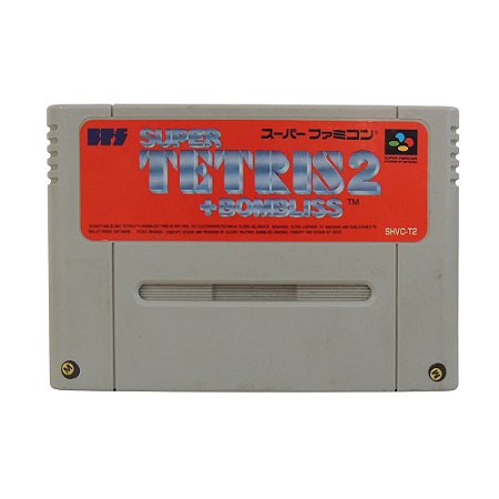 Jogo Super Tetris 2 + Bombliss - Snes (Japonês)