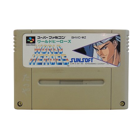 Jogo World Heroes - Snes (Japonês)
