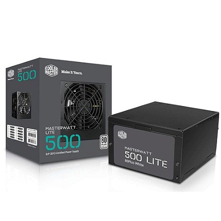 Fonte MasterWatt Lite, 500w, ATX, 80 Plus White - Cooler Master